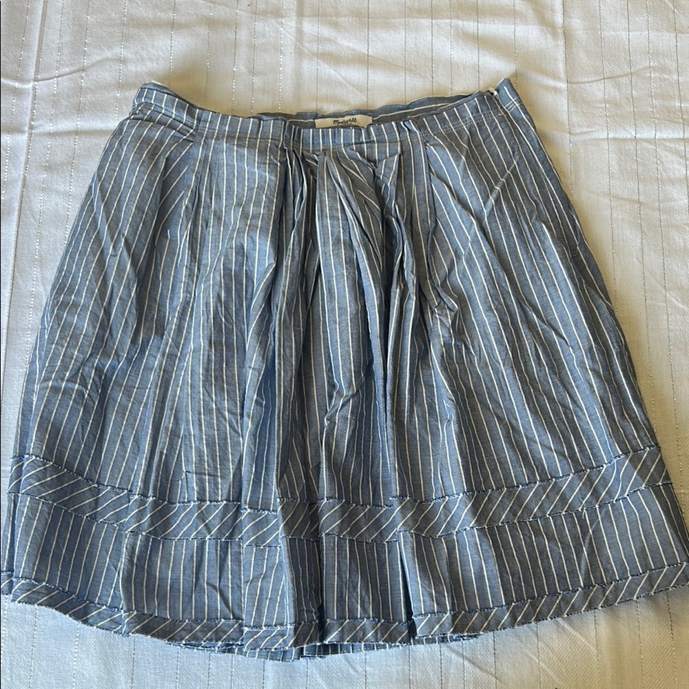 Madewelle Striped Blue Women's Skirt